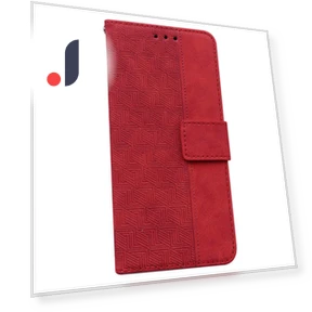 Geometry Imprinting PU Leather+TPU Phone Case Wallet Stand Cover with Hand Strap — Phone Accessories, Smartwatch 2025
