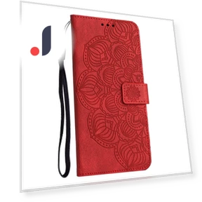 Imprinted Mandala Flower Phone Flip Wallet Case Stand — Phone Accessories, Smartwatch 2025