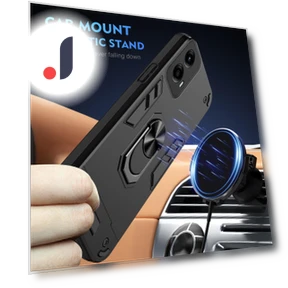Kickstand Case with Magnetic Car Mount — Phone Accessories, Smartwatch 2025