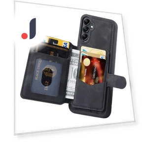 Kickstand Phone Cover RFID Blocking Wallet Case — Phone Accessories, Smartwatch 2025
