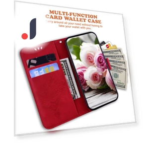 Leather Phone Case Stand Wallet — Phone Accessories, Smartwatch 2025