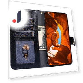 Leather Wallet Case with Zipper — Phone Accessories, Smartwatch 2025