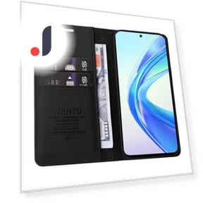 Magnetic Closing PU Leather+TPU Cover — Basic Cases, YIKATU