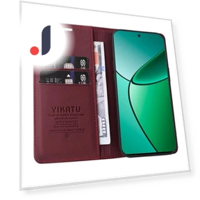 Magnetic Closure Leather Phone Case — Flip Cases, YIKATU