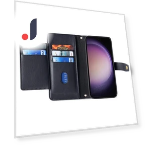 Magnetic Leather Phone Case with Stand and Straps — Phone Accessories, Smartwatch 2025