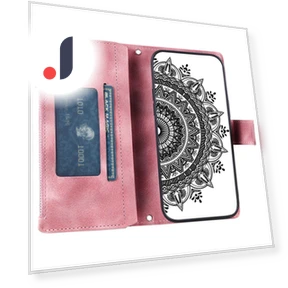 Mandala Flower Pattern Printing Leather Phone Case Stand — Phone Accessories, Smartwatch 2025