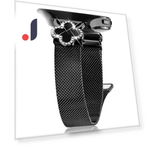 Milanese Band Clover Decor Electroplated Stainless Steel Strap — Smartwatch Accessories, Smartwatch 2025