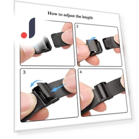 Milanese Fine Mash Smart Watch Band — Bands, Smartwatch 2025