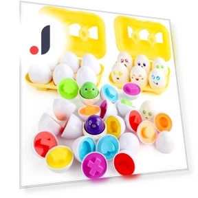 Montessori Learning Educational Toys Sensory Easter Eggs — Infant & Early Childhood Playthings, Yiran bag