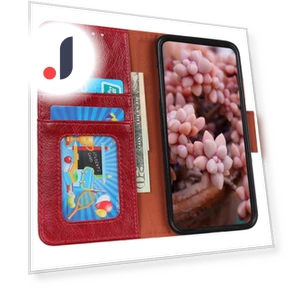 Nappa Texture Split Leather Wallet Folio Flip Phone Cover — Flip Cases, Smartwatch 2025