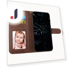 PU Leather Calf Texture Phone Cover with Stand — Protective Covers, Smartwatch 2025