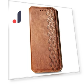 PU Leather Case Rhombus Imprint Wallet Stand Phone Cover — Phone Accessories, Smartwatch 2025