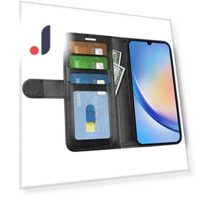 PU Leather Wallet Flip Cover with Stand — Phone Accessories, Smartwatch 2025