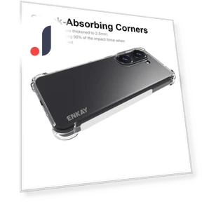 Shockproof Crystal Clear Phone Case — Basic Cases, ENKAY HAT PRINCE