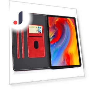 Shockproof Leather Tablet Cover with Card Holder and Stand — Protective Cases, Smartwatch 2025