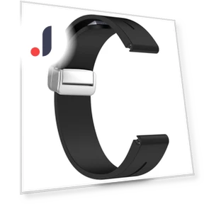 Silicone Watch Strap with Magnetic Silver Buckle — Fitness Bands, Smartwatch 2025