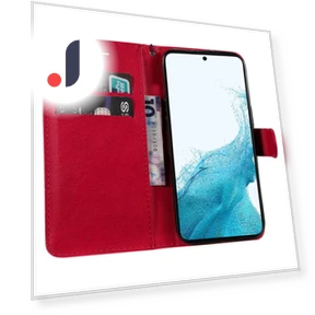 Solid Color Leather Mobile Cover Wallet Stand with Strap — Phone Accessories, Smartwatch 2025