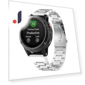 Stainless Steel Watchband with Folding Clasp — Bands, Smartwatch 2025