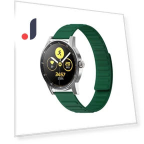 Universal Flexible Silicone Magnetic Absorption Watchband Strap — Bands, Smartwatch 2025