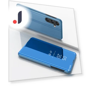View Window PU Leather Protective Phone Case Stand Mirror — Phone Accessories, Smartwatch 2025