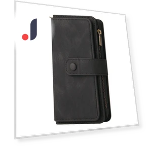 Zipper Wallet Case with 15 Card Slots and Strap — Bumpers, Smartwatch 2025