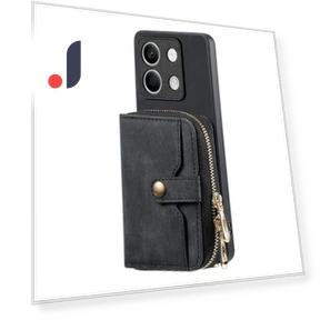 Zipper Wallet Leather Case with Crossbody Strap — Smartwatch Protectors, Smartwatch 2025