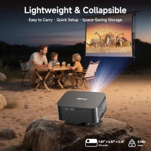 4K Outdoor Projector with WiFi and Bluetooth, iSinbox