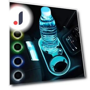 Car Coasters Cup Holder LED Light Mats — Car Cup Holders, Makeup Retailer