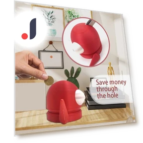 Cartoonish Red Robot Piggy Bank — Savings & Piggy Banks, HomeSweet