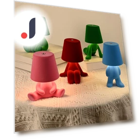 Cute Cartoon Plush Doll Table Lamp — Figurine Lamps, Houspace