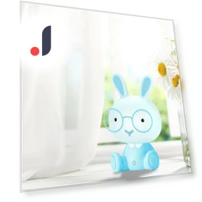 Cute Rabbit Lamp with Glasses — Lamps & Shades, Kitchen artifact