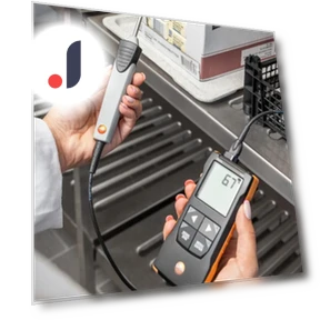 High-Precision Digital Temperature Sensor with Immersion/Penetration Probe — Thermal Measurement Tools, Testo