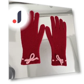 Knit Touchscreen Gloves with Bow — Cold Weather Gloves, Puxinda