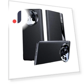 Leather Mobile Phone Case with Lens Bracket — Phone Accessories, Huawei