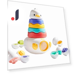 Montessori Sensory Sorting Toy — Shape Sorter & Stacking Games, Toys-Glory Fourall