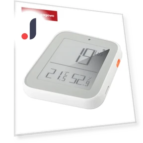 Smart Thermo-Hygrometer with E-Ink Display — Smart Home Security, Discount Domain