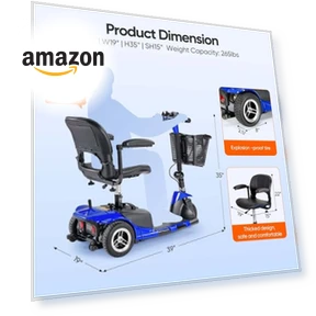 3 Wheel Mobility Scooter — Rolling Walkers, VERPAL