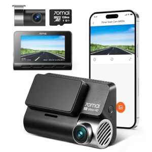 4K Dash Cam Front and Rear with STARVIS, 70mai