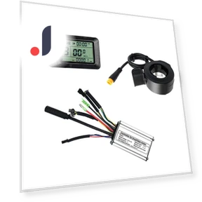 Electric Bike Brushless Controller and LCD Display with Throttle Kit — Motors, Tautoparts