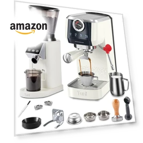 Espresso Machine and Coffee Grinder Combo — Electric Blade Coffee Grinders, Tuni