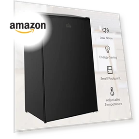 Mini Fridge with Freezer — Mini Fridges, HOMCOM