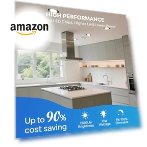 6 Inch LED Recessed Ceiling Light — Close To Ceiling, LVWIT
