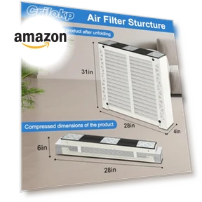 Air Filter 510 MERV 11 (2-Pack) — HVAC Filtration, Crilokp