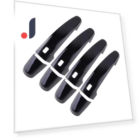 Glossy Black Smart Door Handle Covers — Interior Grab Handles, Tautoparts