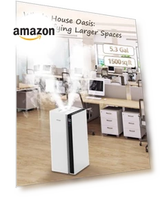 Large Room Humidifier with Dual Mist Nozzles — Air Moisturizers, mifasol