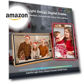 Neon Light Digital Picture Frame — Digital Frames, Apolosign