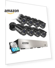 8CH Security Camera System Outdoor with 1TB Hard Drive — Security Cameras, ZOSI