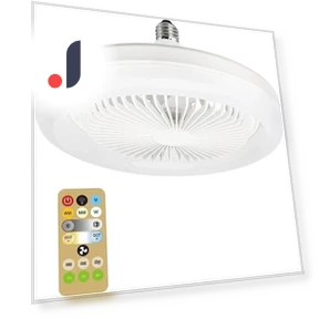 Ceiling Fan with LED Light and Remote Control — Ceiling Fans, Meiteai-All