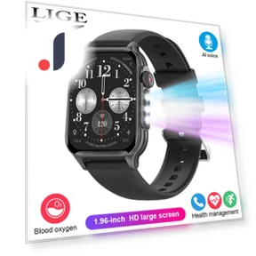 Colorful Breathing Light Smart Watch — Smartwatches, LIGE