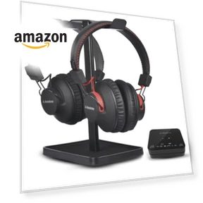 Dual Bluetooth Headphones & Transmitter for Wireless TV Watching — Wireless Headsets for Powersports, Avantree